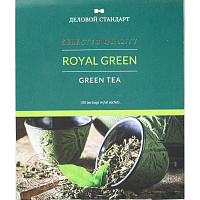 Чай зеленый Деловой стандарт Royal Green tea 100 пакетиков фото Чай зеленый Деловой стандарт Royal Green tea 100 пакетиков