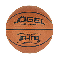 Мяч баскетбольный Jоgel JB-100 №3 коричневый фото Мяч баскетбольный Jоgel JB-100 №3 коричневый
