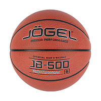 Мяч баскетбольный Jоgel JB-500 №6 коричневый фото Мяч баскетбольный Jоgel JB-500 №6 коричневый