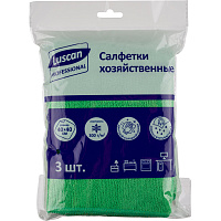 Салфетки хозяйственные Luscan Professional микрофибра 40х40 300 г/кв.м зеленые (3 штуки в упаковке) фото Салфетки хозяйственные Luscan Professional микрофибра 40х40 300 г/кв.м зеленые (3 штуки в упаковке)