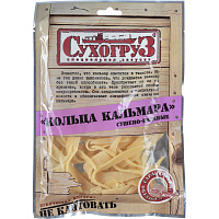 Кольца кальмара Сухогруз сушеные 70 г фото Кольца кальмара Сухогруз сушеные 70 г