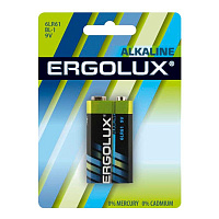 Батарейка крона (6LR61) Ergolux Alkaline BL-1 фото Батарейка крона (6LR61) Ergolux Alkaline BL-1