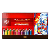 Карандаши цветные Koh-I-Noor Polycolor 144 цвета шестигранные фото Карандаши цветные Koh-I-Noor Polycolor 144 цвета шестигранные