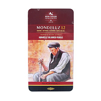 Карандаши акварельные Koh-i-Noor Mondeluz Old Man шестигранные 12 цветов в наборе фото Карандаши акварельные Koh-i-Noor Mondeluz Old Man шестигранные 12 цветов в наборе