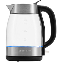 Чайник электрический Polaris PWK 1817CGL Water Way Pro серебристый фото Чайник электрический Polaris PWK 1817CGL Water Way Pro серебристый