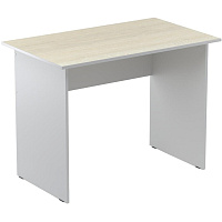 Стол прямой Easy Standard (дуб светлый/серый, 1000х600х740 мм) фото Стол прямой Easy Standard (дуб светлый/серый, 1000х600х740 мм)