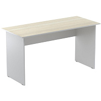 Стол прямой Easy Standard (дуб светлый/серый, 1400х600х740 мм) фото Стол прямой Easy Standard (дуб светлый/серый, 1400х600х740 мм)