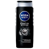 Гель для душа мужской Nivea Men Сила угля 500 мл