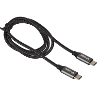 Кабель ProMega jet U178 USB Type-C - USB Type-C 100 Вт 1 метр фото Кабель ProMega jet U178 USB Type-C - USB Type-C 100 Вт 1 метр