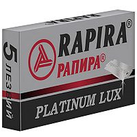 Сменные лезвия для бритья Rapira Platinum Lux (5 штук в упаковке) фото Сменные лезвия для бритья Rapira Platinum Lux (5 штук в упаковке)