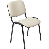 Стул офисный Easy Chair Изо бежевый (искусственная кожа, металл черный) фото Стул офисный Easy Chair Изо бежевый (искусственная кожа, металл черный)