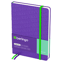 Ежедневник недатированный, А5, 160л., кожзам, Berlingo "Your way", фиолетовый фото Ежедневник недатированный, А5, 160л., кожзам, Berlingo "Your way", фиолетовый