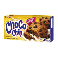 Печенье сдобное Orion Choco Chip с кусочками шоколада (6 штук по 20 г) фото Печенье сдобное Orion Choco Chip с кусочками шоколада (6 штук по 20 г)
