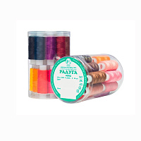 Набор ниток Радуга 24 штуки в тубе фото Набор ниток Радуга 24 штуки в тубе