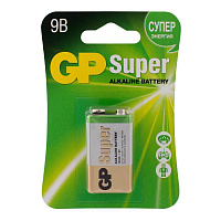 Батарейка крона (6LR61) GP Super (10 штук в упаковке) фото Батарейка крона (6LR61) GP Super (10 штук в упаковке)