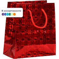 Пакет подарочный голографический Mc Basir (18x16x8 см) фото Пакет подарочный голографический Mc Basir (18x16x8 см)