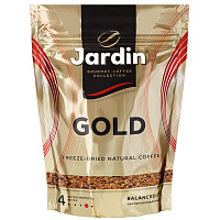 Кофе растворимый сублимированный Jardin Gold 240 г (пакет) фото Кофе растворимый сублимированный Jardin Gold 240 г (пакет)