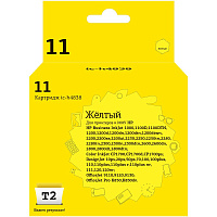 Картридж струйный T2 11 IC-H4838/C4838A для HP желтый совместимый фото Картридж струйный T2 11 IC-H4838/C4838A для HP желтый совместимый