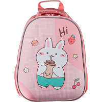Ранец Комус Класс (№1 School) Easy Bunny анатомический розовый с одним отделением фото Ранец Комус Класс (№1 School) Easy Bunny анатомический розовый с одним отделением