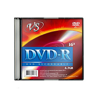 Диск DVD-R VS 4.7 ГБ 16x slim box VSDVDRSL501 (5 штук в упаковке) фото Диск DVD-R VS 4.7 ГБ 16x slim box VSDVDRSL501 (5 штук в упаковке)