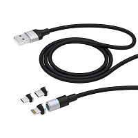 Кабель Deppa USB A - Lightning - USB Type-C - micro USB 1.2 метра (72282) фото Кабель Deppa USB A - Lightning - USB Type-C - micro USB 1.2 метра (72282)