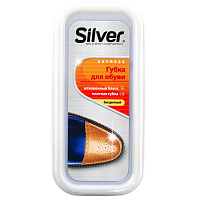Губка для обуви Silver бесцветная для гладкой кожи фото Губка для обуви Silver бесцветная для гладкой кожи