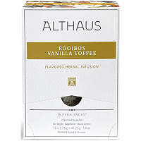 Чай ройбуш Althaus Rooibos Vanilla Toffee Pira Pack 15 пакетиков фото Чай ройбуш Althaus Rooibos Vanilla Toffee Pira Pack 15 пакетиков