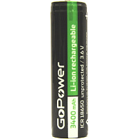 Аккумулятор 18650 3400 мАч GoPower Li-ion (00-00015349) фото Аккумулятор 18650 3400 мАч GoPower Li-ion (00-00015349)