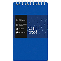 Блокнот Attache Wateproof 40 листов синий без линовки на спирали (100х170 мм, из каменной бумаги, с водонепроницаемыми листами) фото Блокнот Attache Wateproof 40 листов синий без линовки на спирали (100х170 мм, из каменной бумаги, с водонепроницаемыми листами)