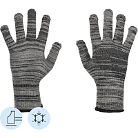 Перчатки рабочие утеплённые Manipula Винтёр WG-701 полушерстяные серые (5 нитей, 10 класс вязки, размер 9, L)
