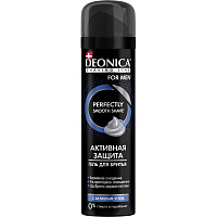Гель для бритья Deonica For Men Активная защита с черным углем 200 мл фото Гель для бритья Deonica For Men Активная защита с черным углем 200 мл