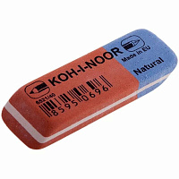 Ластик Koh-I-Noor 6521/40 из натурального каучука прямоугольный 57х20х8 мм фото Ластик Koh-I-Noor 6521/40 из натурального каучука прямоугольный 57х20х8 мм