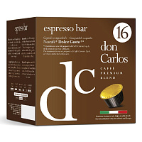 Кофе в капсулах для кофемашин Don Carlos Espresso Bar (16 штук в упаковке) фото Кофе в капсулах для кофемашин Don Carlos Espresso Bar (16 штук в упаковке)