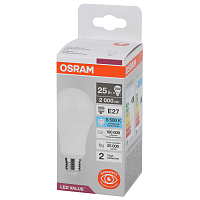 Лампа светодиодная Osram LED Value груша 25Вт E27 6500K 2000Лм 220В 4058075696471 фото Лампа светодиодная Osram LED Value груша 25Вт E27 6500K 2000Лм 220В 4058075696471