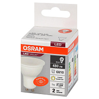 Лампа светодиодная Osram LED Value PAR16 спот 6Вт GU10 3000K 480Лм 220В (4058075581449) фото Лампа светодиодная Osram LED Value PAR16 спот 6Вт GU10 3000K 480Лм 220В (4058075581449)