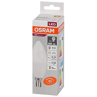 Лампа светодиодная Osram LED Value B свеча 10Вт E14 3000K 800Лм 220В 4058075579125 фото Лампа светодиодная Osram LED Value B свеча 10Вт E14 3000K 800Лм 220В 4058075579125