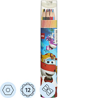 Карандаши цветные Deli Super Wings 12 карандашей 12 цветов шестигранные фото Карандаши цветные Deli Super Wings 12 карандашей 12 цветов шестигранные