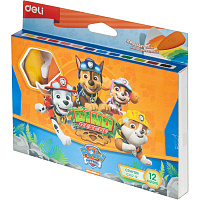 Мелки восковые Deli Paw Patrol фигурные 12 цветов фото Мелки восковые Deli Paw Patrol фигурные 12 цветов