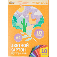 Картон цветной двухсторонний №1 School (A4, 10 листов, 10 цветов, мелованный) фото Картон цветной двухсторонний №1 School (A4, 10 листов, 10 цветов, мелованный)