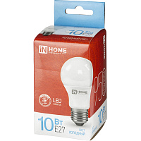 Лампа светодиодная In Home LED-A60-VC груша 10Вт 6500K 950Лм 220В 4690612020228 фото Лампа светодиодная In Home LED-A60-VC груша 10Вт 6500K 950Лм 220В 4690612020228