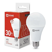 Лампа светодиодная In Home LED-A70-VC груша 30Вт 4000K 2850Лм 220В 4690612024141 фото Лампа светодиодная In Home LED-A70-VC груша 30Вт 4000K 2850Лм 220В 4690612024141