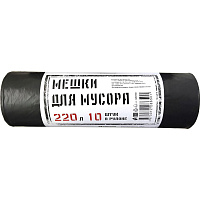 Мешки для мусора Концепция быта Элементари 220 л черные (ПВД 35 мкм, 10 штук) фото Мешки для мусора Концепция быта Элементари 220 л черные (ПВД 35 мкм, 10 штук)