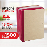 Папка архивная на 4-х завязках Attache Economy А4 150 мм (232х312 мм) картон/крафт-бумага/бумвинил до 1500 листов фото Папка архивная на 4-х завязках Attache Economy А4 150 мм (232х312 мм) картон/крафт-бумага/бумвинил до 1500 листов