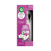 Автоматический освежитель воздуха Air Wick Freshmatic+сменный балон Нежный шелк и лилия 250 мл фото Автоматический освежитель воздуха Air Wick Freshmatic+сменный балон Нежный шелк и лилия 250 мл