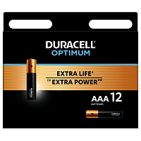 Батарейка AAA мизинчиковая Duracell Optimum (12 штук в упаковке) фото Батарейка AAA мизинчиковая Duracell Optimum (12 штук в упаковке)