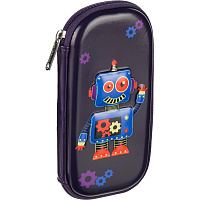 Пенал односекционный Комус Класс (№1 School) 3D Robot фиолетовый фото Пенал односекционный Комус Класс (№1 School) 3D Robot фиолетовый