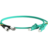 Патч-корд оптоволоконный Hyperline FC-D2-503-FC/PR-LC/PR-H-3M-LSZH-AQ 3 м фото Патч-корд оптоволоконный Hyperline FC-D2-503-FC/PR-LC/PR-H-3M-LSZH-AQ 3 м
