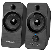 Колонки Defender SPK-190, 2*4W, питание от USB, черный фото Колонки Defender SPK-190, 2*4W, питание от USB, черный
