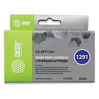 Картридж струйный CACTUS (CS-EPT1291) для EPSON Stylus B42WD/BX305W/BX625WD, черный фото Картридж струйный CACTUS (CS-EPT1291) для EPSON Stylus B42WD/BX305W/BX625WD, черный