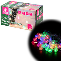 Электрогирлянда-нить комнатная "Bubble ball", 3 м, 30 LED, мультицветная, 220 V, контроллер, ЗОЛОТАЯ СКАЗКА, 591363 фото Электрогирлянда-нить комнатная "Bubble ball", 3 м, 30 LED, мультицветная, 220 V, контроллер, ЗОЛОТАЯ СКАЗКА, 591363